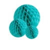 Honeycomb paperballs kit, mint, 5 pcs