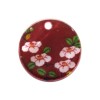 Button 1 hole - Flowers 20mm, 1 pce