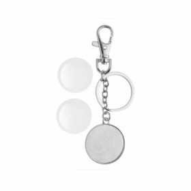 Keyring pendant two-sided round Ø32mm 