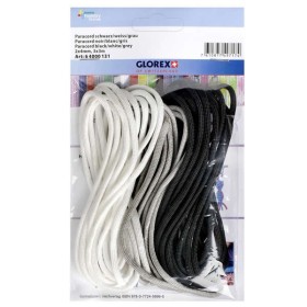 Paracord 2x4mm, 3x3m, black/white/grey