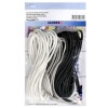 Paracord 2x4mm, 3x3m, black/white/grey