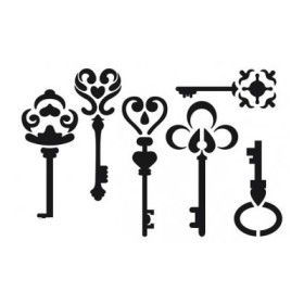 Stencil Keys 15x10cm