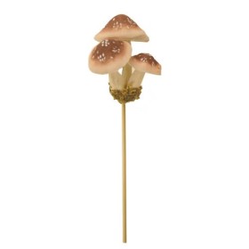 Mushrooms, brown, +/- 22cm, 2 pcs
