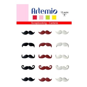Artemio Brads - Mustache 20mm, 15 pcs