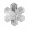Acrylic-facet snowflake, 3.5cm, 3 pcs