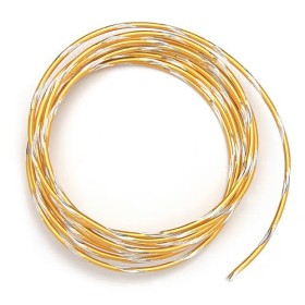 Bicolor alu wire, Ø 2mm/2m, gold