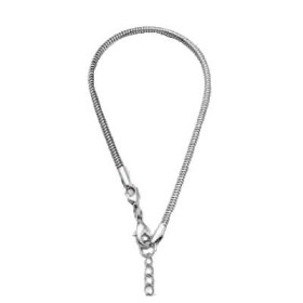 Bracelet with toggle closure, silver-coloured, 16cm