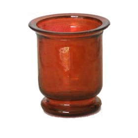 Candle jar, 7cm, orange