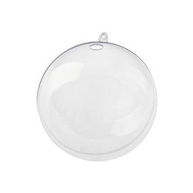 Transparent plastic bowl with hole, Ø12cm