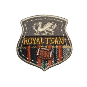 Iron-on motif Royal Team 4.5x5cm