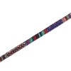 Ethnic cord, cotton, Ø6mm/1m, purple/bordeaux