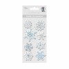 Ursus Kreativ - Snowflakes silver/blue, 8 pcs