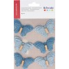 Mariposas de denim, 55mm, 6 pz