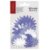 Flores de papel, lila, 24 pz