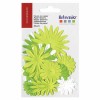 Fleurs en papier vert 24 pcs