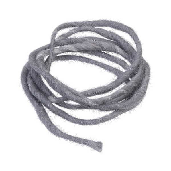 Wool rope, 2m, grey