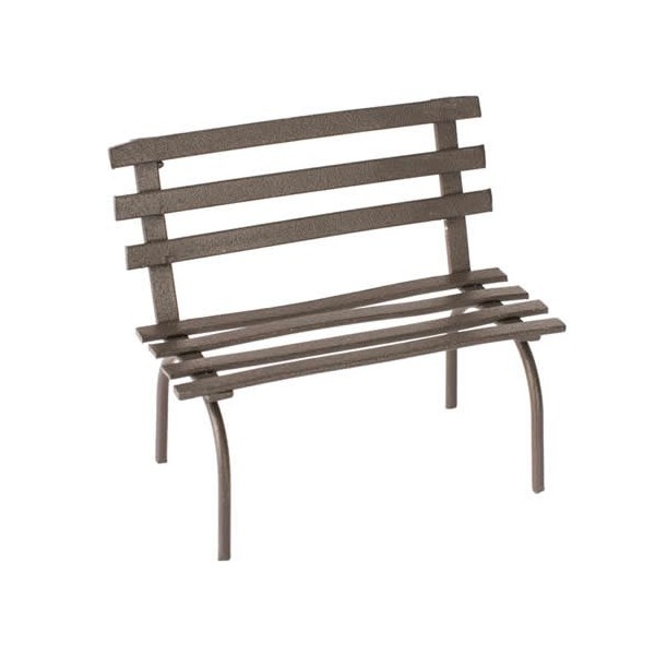 Banc en métal rouille 6.5cm