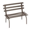 Banc en métal rouille 6.5cm