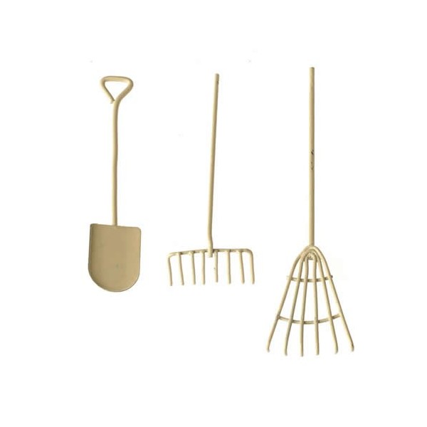 Outils en métal crème, 3 pcs