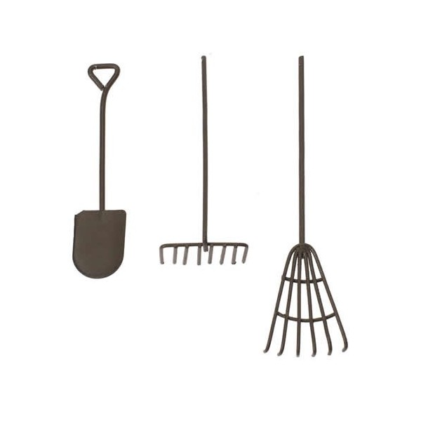 Outils en métal rouille, 3 pcs