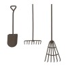 Outils en métal rouille, 3 pcs