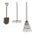 Metallic tools rost, 3 pcs