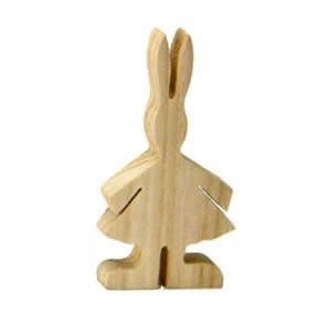 Conejos de madera (mujer), 12 cm