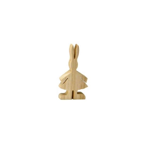 Wooden rabbit "girl", 12cm