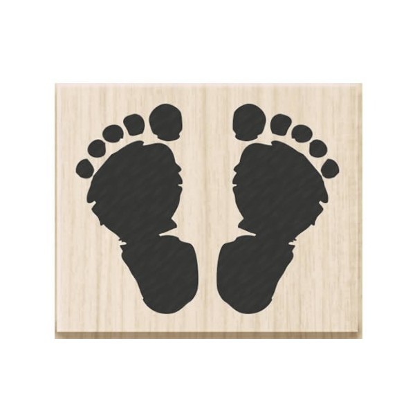 Rubberstamp baby feet