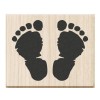 Rubberstamp baby feet