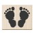 Rubberstamp baby feet