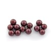 Perlas redondas 6mm, rojo oscuro, +/-70pcs