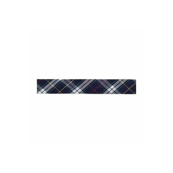 Bias ribbon, scottish blue, 18mm/1m