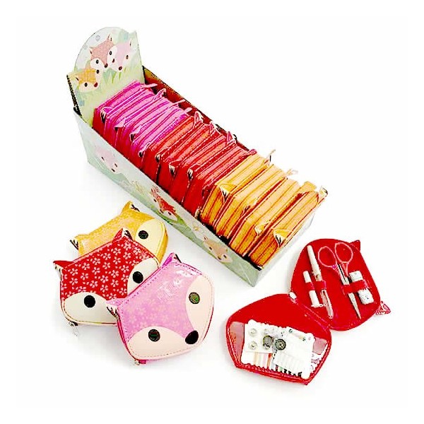 Fox sewing kit red