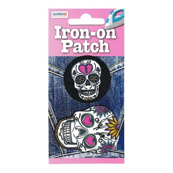 Iron-on motif Skull Ø35-50mm