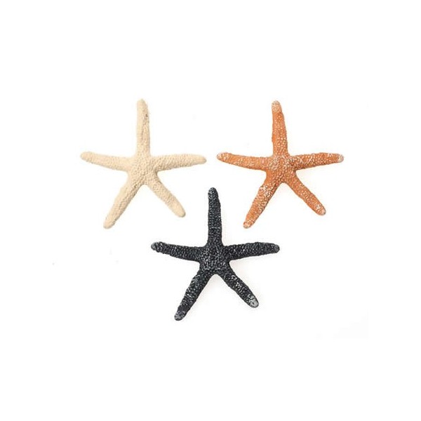 Objetos de poliresina, "estrellas de mar", 60mm, 3 pz