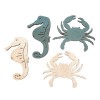 Wooden seahorses/crabs, 12 pcs