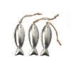 Metal fishes, 3 pcs