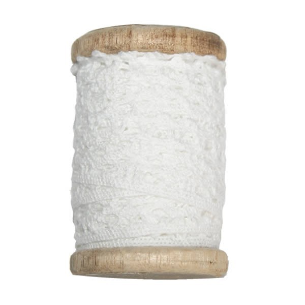 Encaje 2cm/3m, blanco