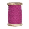 Spitze mit Holzspule, 2cm/3m, fuchsie