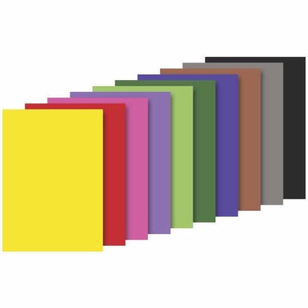 Bloc bricolage A4 - 20 feuilles assorties 130g/m2