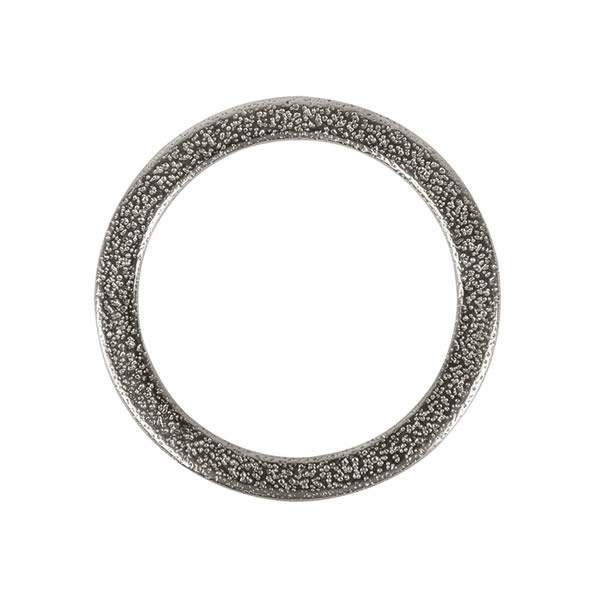 Anilla pisa de metal, color plata Ø37mm, 1 pz