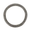 Metallic flat Ring silver, Ø37mm, 1 pce