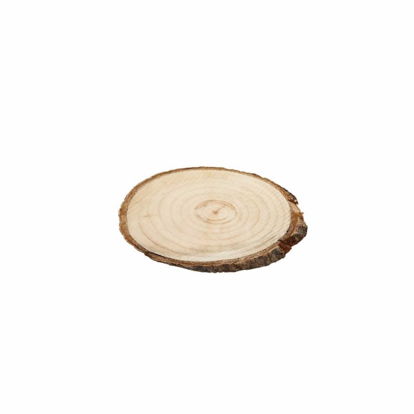 Rondelles de bois +/- 7.5x4.5cm, 4 pcs