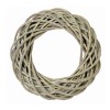 Couronne en osier gris/vert, Ø25cm