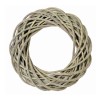 Wicker wreath, grey/green Ø25cm