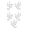 Wax ornament, dove, 5 pcs