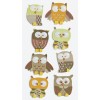 Heyda stickers owl, 8 pcs