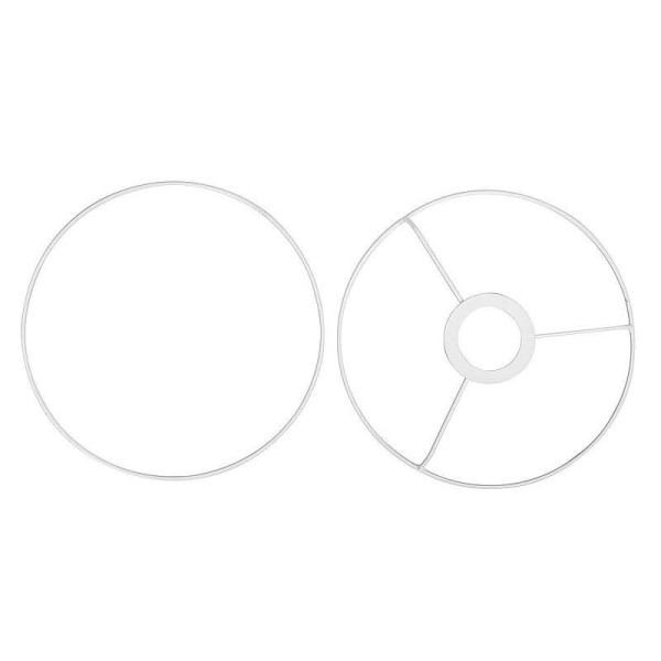Set Ringe weiss für Lampenschirm, Ø20cm