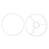 Kit cercles pour abat-jour en métal, blanc, Ø20cm
